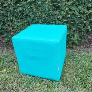PUFF CUBO DA TOK STOK - COR AZUL TIFFANY — P003.102