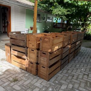 CAIXOTES DE MADEIRA - ESTILO FEIRA - 40 UNIDADES - Preço por und — A134.52