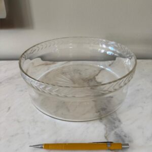 BOWL DE CRISTAL - LAPIDADO - COMPOTEIRA PARA DOCES COM CALDA OU GELADOS - PEÇA ANOS 1960 — V050.11