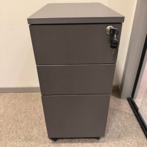 GAVETEIROS BORTOLINI - LINHA LEAN - CINZA CHUMBO - COM RODÍZIO — M152.27