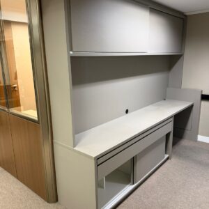 ESTANTE + BANCADA E ESCRIVANHA - MDF CINZA CLARO— M152.30