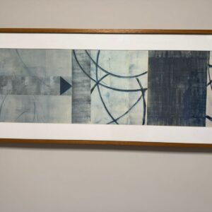 QUADRO RETANGULAR COM MOLDURA - DESENHO ABSTRATO — M152.54