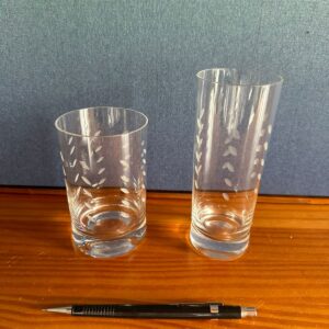 LOTE COM 2 COPOS CRISTAL ANTIGO -  M016.106