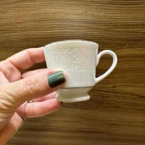 Conjunto de 6 xícaras + pires — Cafezinho — Porcelana SCHMIDT - I016.01